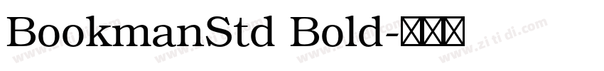 BookmanStd Bold字体转换